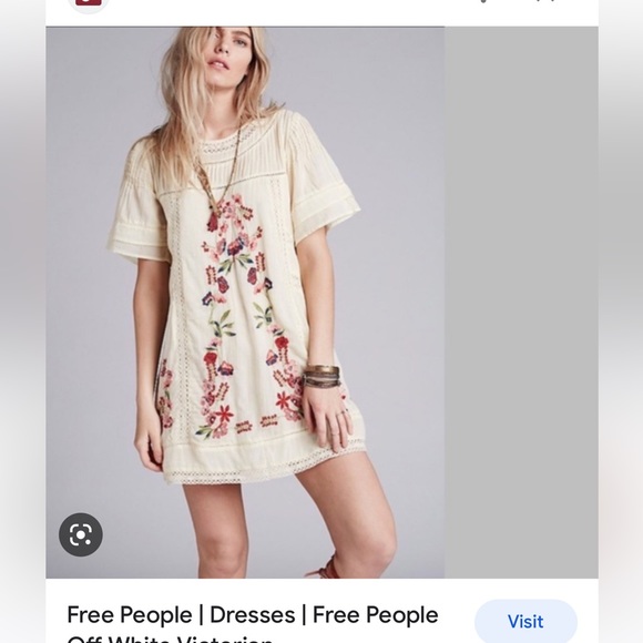 Free people perfectly Victorian mini dress - Picture 2 of 5